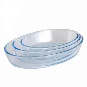 Placa borosilicata redonda, resistente ao calor, transparente, microondas, vidro, giratório para kitchenware, substituição, por atacado, venda imperdível
