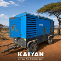 Compresseur d'air mobile diesel à vis KY 18/19, 19 bars, 18 m³/min, moteur 194 kW, 636 CFM, portable pour forage minier DTH