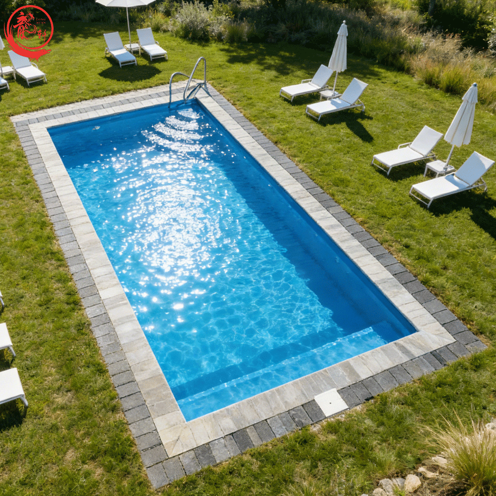 Customized Fiberglass Swim Pool Eco-Friendly Family Area Personal Use Home Easy Installation Frp Swimming Pool for Home Villa