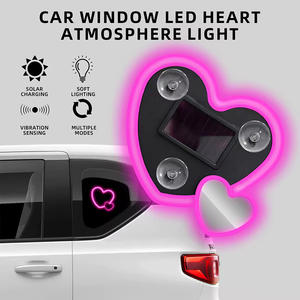 Lumière décorative universelle pour voiture en forme <span class=keywords><strong>de</strong></span> cœur RGB 2, couleur personnalisée changeante, feu arrière <span class=keywords><strong>de</strong></span> frein, décoration <span class=keywords><strong>de</strong></span> salle <span class=keywords><strong>de</strong></span> mariage, décoration <span class=keywords><strong>de</strong></span> la maison - Product Image 4