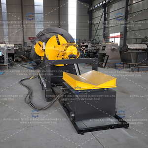Débobineur hydraulique de 5 tonnes, 8 tonnes, 10 tonnes avec chariot de chargement <span class=keywords><strong>pour</strong></span> machines de fabrication de tuiles, dispositif de débobinage automatique - Product Image 4