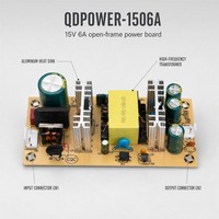 Alimentation à découpage régulée personnalisée 15V 6A 90W pour amplificateur audio, éclairage de scène LED, terminal de point de vente CE