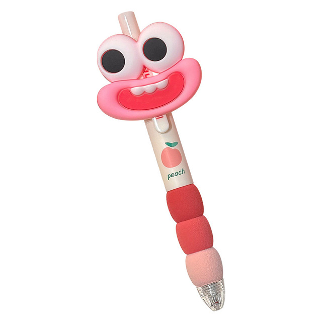 Gel Pen Quirky Retractable Stationery with Quick-Drying Smooth Tip Black Plastic Pens Wholesale