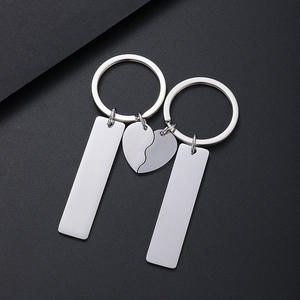 <span class=keywords><strong>Porte</strong></span>-clés vierges en gros, en acier inoxydable, formes créatives, imprimés UV, personnalisables avec lettres gravées - Product Image 2
