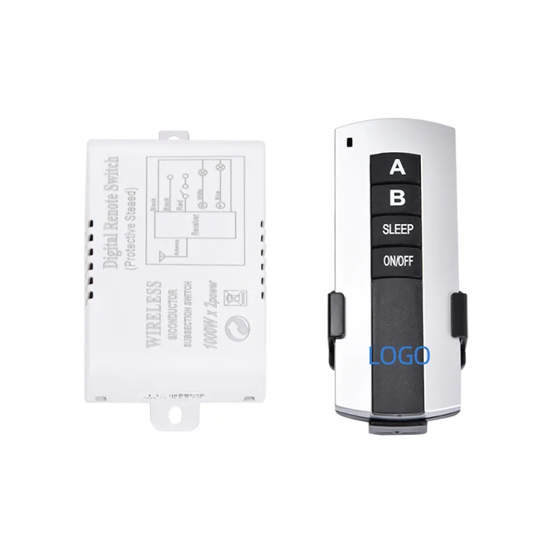 Wireless Digital Professional Design Durable Receiver Transmitter Automation 2 Way Remote Control Light Switches