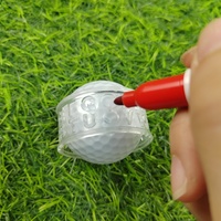 Outil d'alignement de golf professionnel marqueur d'anneau transparent modèle de tiroir de doublure de scribe pour une pratique précise