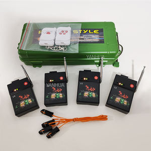 ألعاب نارية بلاستيكية 4 قنوات للتحكم عن بعد ألعاب نارية اشتعال نظام دخان ألعاب نارية CE لحفل الزفاف - Product Image 4