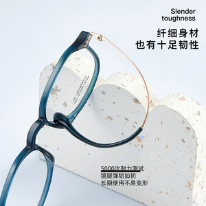 Montures de lunettes rondes en titane Danyang M8191 52-18-145, monture complète, verres en résine, unisexe, design durable - Product Image 5