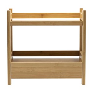 Organizador de Baño de Bambú Ecológico, Almacenamiento Multifuncional para Cuidado de la Piel y Maquillaje, Diseño de Múltiples Capas, Ahorro de Espacio - Product Image 2
