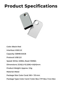 Pendrive Metálico Giratorio USB 2.0 En Stock Envío Rápido <span class=keywords><strong>Para</strong></span> Comercio Electrónico Y Minoristas Transfronterizos - Product Image 3