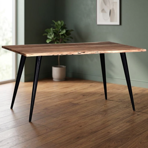 Industrial Acacia Wood Iron <b>Bar</b> <b>Table</b> for Commercial Use-Durable Eco-Friendly Hotel Gym Mall & Farmhouse - Product Image 3