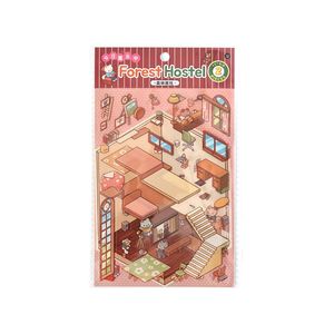 3 pegatinas por paquete <span class=keywords><strong>El</strong></span> negocio de hoy en la segunda serie de viñetas de pegatinas decorativas de escena de manual estereoscópico 3D - Product Image 5