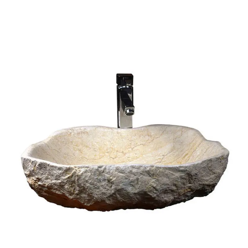 Shengye Best-seller in marmo naturale fatto in cina pietra di marmo bianco lavabo da bagno europeo forniture per la casa o l'hotel