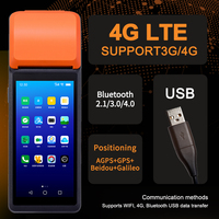 Terminal Mobile Intelligent de Poche Pos Système Android 4g ram + 64g rom tout en un Caisse Enregistreuse