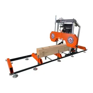 15HP Bensin Portable Sawmill 31 Inci Kayu Mesin Yang Digunakan Portable Sawmill