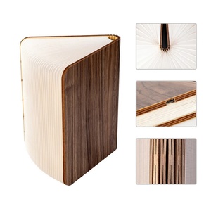Lámpara de Lectura Nocturna LED Creativa, Plegable, de Madera, con Luz LED de Colores, Lámpara de Libro de Papel Tyvek, Lámpara de Libro Novedosa - Product Image 2