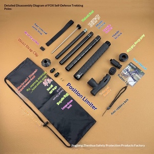 Bâton de randonnée réglable en 3 sections en alliage d'aluminium OEM, poignée antidérapante, conception rétractable, capacité de 250 lb - Randonnée, alpinisme - Product Image 6