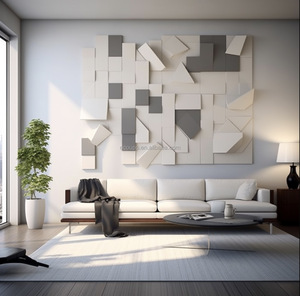 Ecoupp giá nhà máy giải trí địa điểm tường và trần 3D cách âm Pet 100% polyester Bảng điều khiển âm thanh - Product Image 4