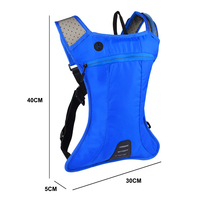 Gilet d'hydratation en polyester à faible MOQ avec poche à eau de 2 L pour le cyclisme et la randonnée, sac à dos léger et résistant à l'eau