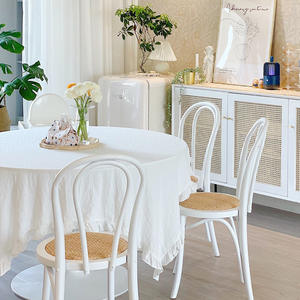 Chaise de <span class=keywords><strong>salle</strong></span> à <span class=keywords><strong>manger</strong></span> rétro en <span class=keywords><strong>rotin</strong></span> américain en bois massif pour la maison et le balcon Chaise B & B japonaise d'<span class=keywords><strong>occasion</strong></span> pour le mobilier de maison - Product Image 4