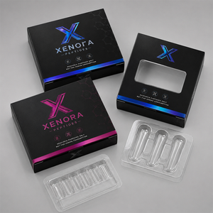 Custom <strong>Holographic</strong> Printed Window Paper Box <strong>Packaging</strong> for 3ml 5ml 10ml Vials - Product Image 4