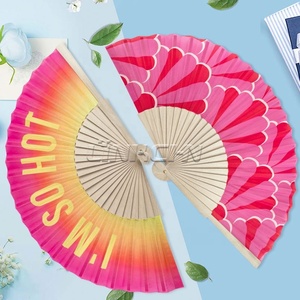 Customized Folk Art <b>Hand</b> <b>Fan</b> Business Gift Fabric <b>Hand</b> Crafted Wooden <b>Folding</b> <b>Hand</b> <b>Fan</b> for Sale - Product Image 2