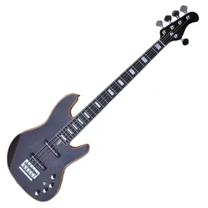 Flyoung Factory Gitar Bass Elektrik Khusus, Bas 5 Senar dengan Bass dan Bas