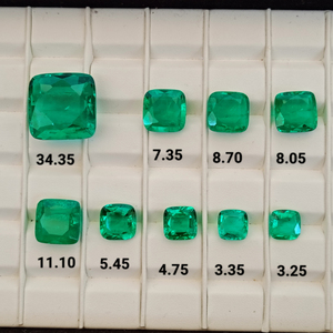 Piedra Preciosa Verde Cultivada en Laboratorio de Primera Calidad, Corte Personalizado en Múltiples Formas, Alta Claridad, para Joyería Artesanal - Product Image 4