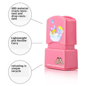 Vêtements en <span class=keywords><strong>textile</strong></span>, <span class=keywords><strong>nom</strong></span> mignon, matériau lavable pour enfants, Animal mignon, jouet, <span class=keywords><strong>tampon</strong></span> de dessin animé - Product Image 3