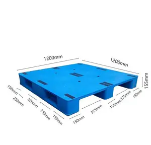 Discount 1200 x 1200 x 155 Mm heavy duty plastic pallet for the food industry transport and storage on floor