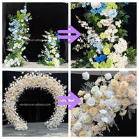 Mur de fleurs artificielles en soie corail rose OLERAY pour mariages et événements de rentrée scolaire, décoration tropicale réaliste, vente en gros personnalisée