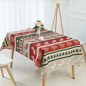 Mantel de Navidad antiincrustante para eventos, decoración de fiesta