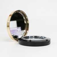 Rond de luxe vide poudre pressée conteneur Blush poudre emballage compact étui à poudre compact étui à cosmétiques
