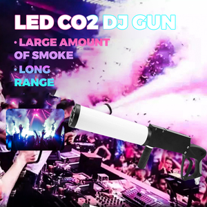 Hot Sale Handheld DJ CO2 Jet Gun Machine With RGB LED Changing Light Fog Gas <strong>Shoot</strong> Gun <strong>Cannon</strong> for Party Wedding Bar Show - Product Image 3