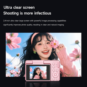 Appareil photo numérique 64MP avec zoom 16X, 4K HD, OTG, AF, étanche/antichoc, écran LCD 2,4 pouces rotatif à 180°, flash LED, capture de sourire, batterie rechargeable - Product Image 1