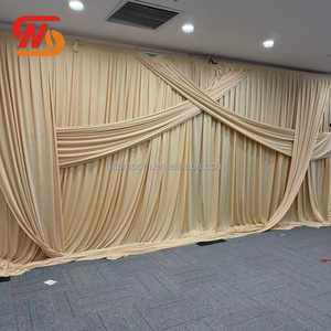 SMOOTH Vente en gros de toiles de fond en tissu personnalisées en taille et couleur pour la décoration de scène de mariage - Product Image 4