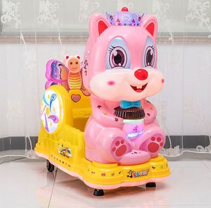 Venta al por mayor de coches de juguete MP3 con forma de ardilla, columpios eléctricos infantiles de diversión, y juegos infantiles operados con monedas. - Product Image 6