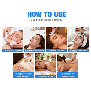 Großhandel Edelstahl Gua Sha Werkzeug Schönheitspflege <span class=keywords><strong>Massage</strong></span>-Roller Körper Gesicht Hautstraffung Guasha-Brett Schaber-Massagegerät - Product Image 5