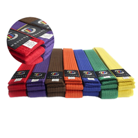 Ceinture de Taekwondo professionnelle multicolore, ceinture de grade d'arts martiaux durable pour l'entraînement