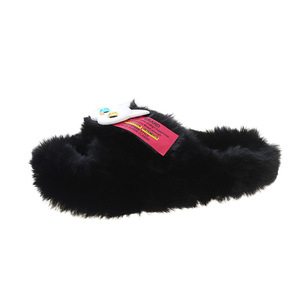 Personnalisé fourrure populaire dessin animé intérieur maison extérieur coton en peluche chaud dames pantoufles chat mignon hiver fantaisie femmes sandales plates chaussures - Product Image 6