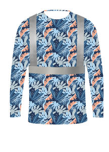 Hi Vis Reflecterend Bloemeneiland Patroon Shirt Met Lange Mouwen En Logo - Product Image 4