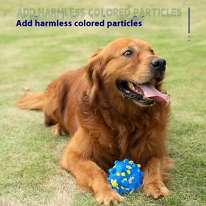 Nueva pelota de juguete para mascotas ETPU, juguete para palomitas de maíz, resistente a la masticación, limpieza de dientes de perro, pelota de juguete para perros de alto rebote - Product Image 4