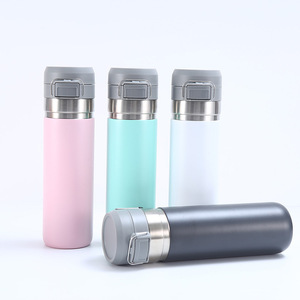 BPA miễn phí phích nước chai <span class=keywords><strong>800ml</strong></span> nhanh chóng lật đi chai nước bằng thép không gỉ chai chân không <span class=keywords><strong>Flask</strong></span> với Push nút khóa nắp - Product Image 2