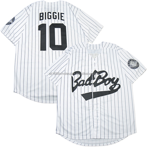 Vente flash - Maillot de baseball BadBoys 10 Biggie pour homme, tailles S-3XL - Product Image 1