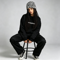 AMCLEVER Bonnet réversible en jacquard à lettres, motif léopard, tricoté, chaud, avec cache-oreilles, unisexe, pour l'hiver, personnalisable avec logo, style streetwear