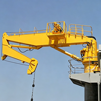Grue marine hydraulique à flèche articulée de 5 à 20 tonnes, grue de navire à flèche pliante pour la manutention de marchandises et les opérations offshore