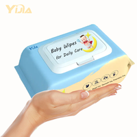 Toallitas Húmedas para Bebé Spunlace, Fórmula Hidratante, Aloe Vera Natural, Suaves y Absorbentes, Sin Alcohol, Cuidado Infantil, Proveedor OEM Personalizado