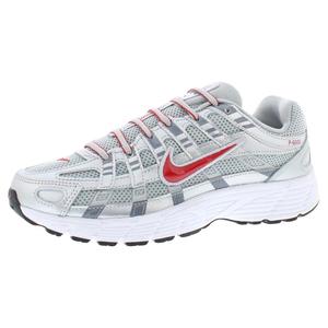 Scarpe Casual Comode con Lacci per Ragazzi P-6000 GS, Colore Argento Metallizzato e Rosso Solido, Ideali per Camminare - Product Image 1