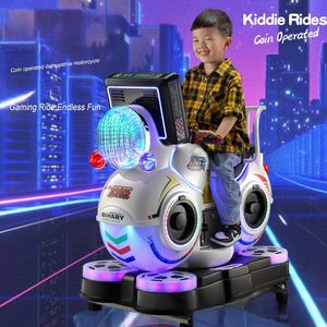 New Coin Electric Coin Happy <b>Little</b> Motorcycle Toy Car MP5 Swing Machine Small Electric Toy Game Machine - Product Image 4