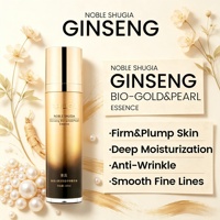 Sérum au Ginseng et Perle d'Or, Soin de Luxe à l'Or, Protection Antioxydante, Effet Lissant Visible des Rides, Disponible en OEM
